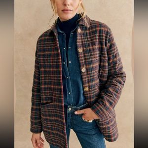 Sezane Plaid Jacket